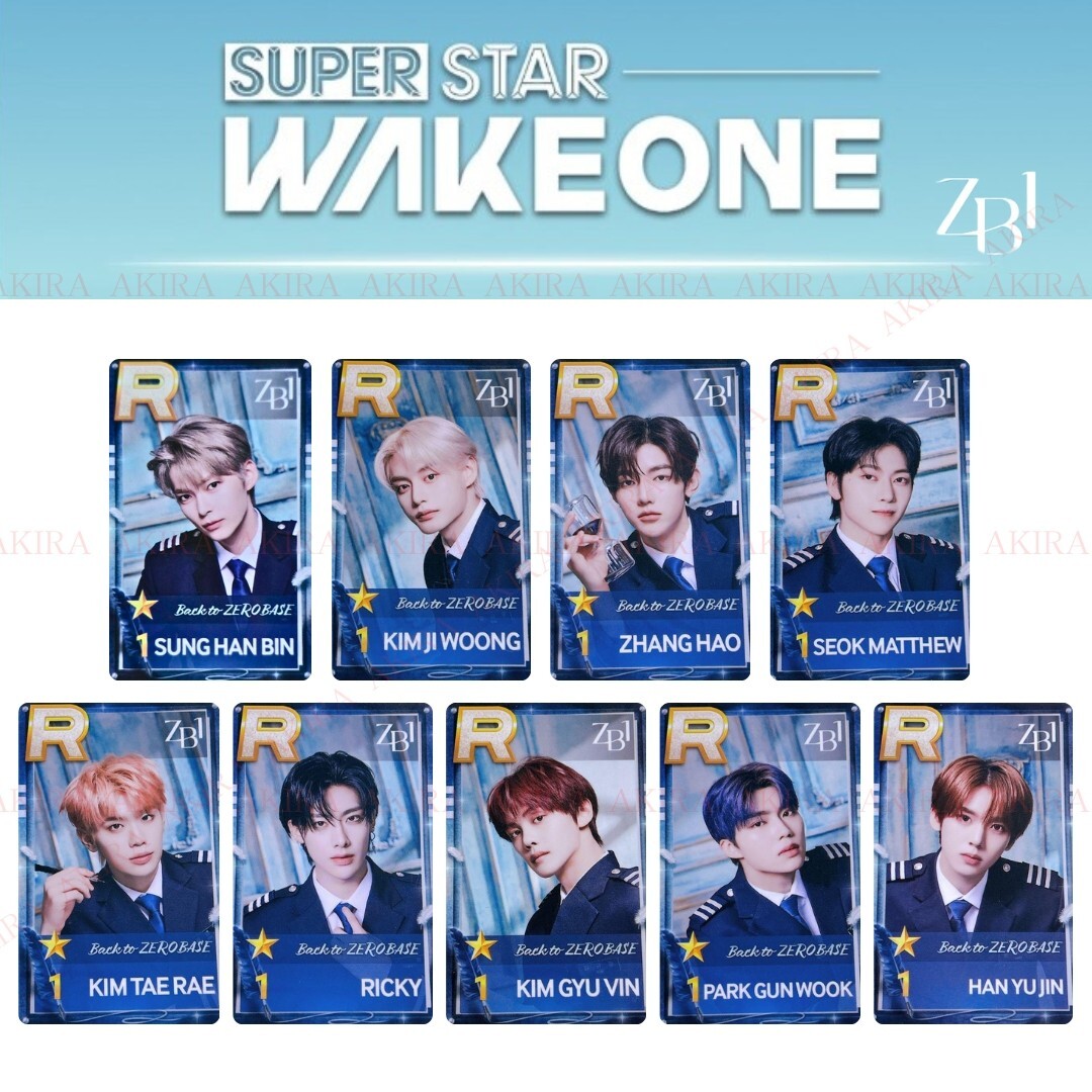 ZB1 ZEROBASEONE SUPERSTAR WAKEONE PHOTO CARD OFFICIAL | eBay