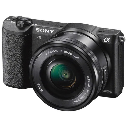 Sony Alpha A5100 24.3MP Digital SLR Camera - Black (Kit with E-PZ