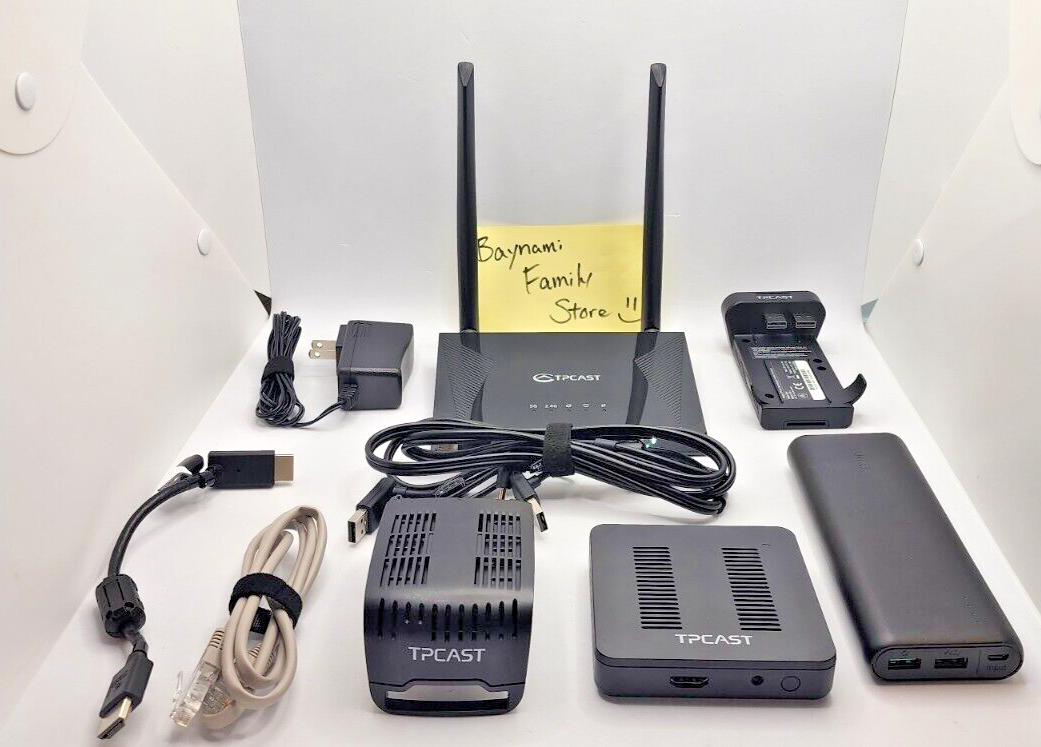 TPCast Wireless Adapter for VR HTC Vive Black with Battery Bank