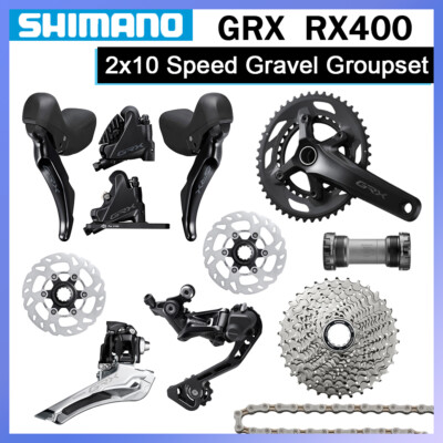 New Shimano GRX RX400 2x10-speed Gravel Road Disc Brake Groupset