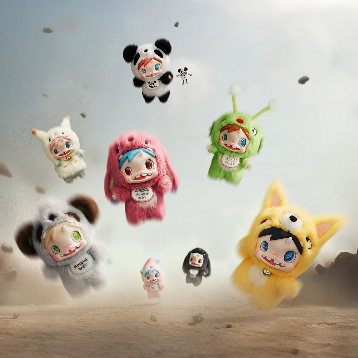 POP MART POLAR Monster Baby Collection Series Plush Pendant Ver.1