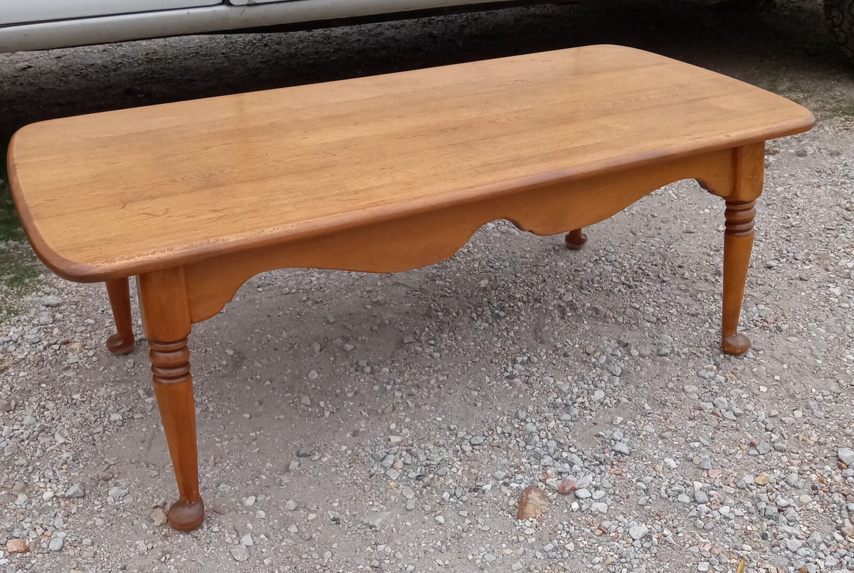 Mid Century Maple Ethan Allen Coffee Table (CT-345) | eBay