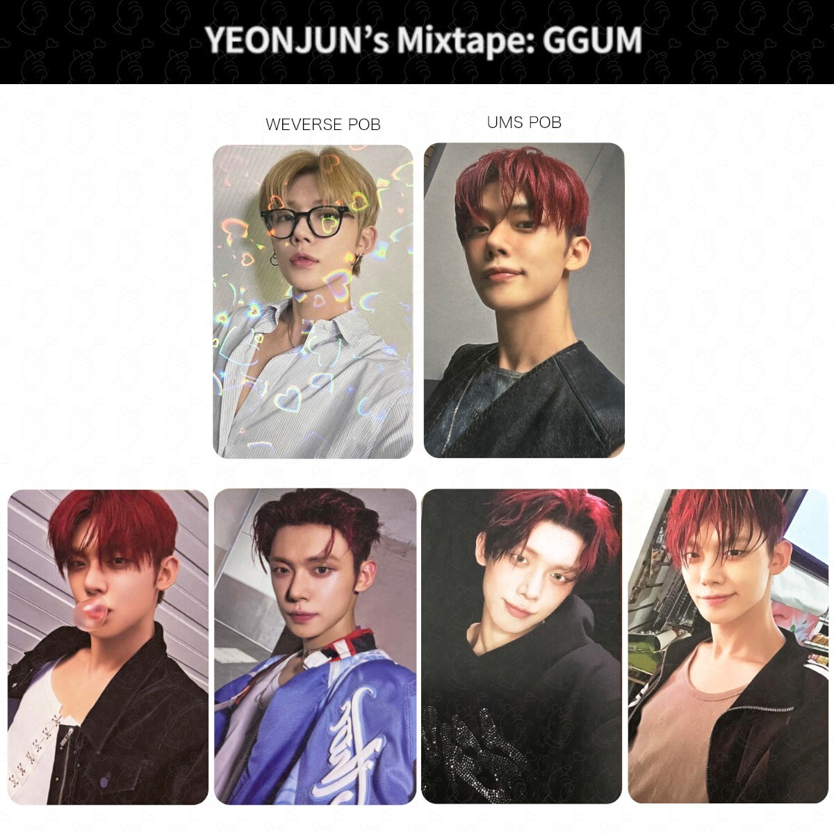 YEONJUN's MIXTAPE: GGUM ALBUM / JAPAN POB PHOTOCARD WEVERSE UMS