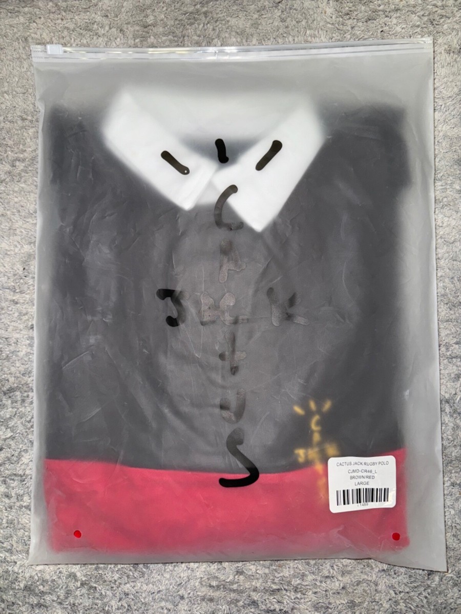 Travis Scott x McDonald's Cactus Jack Rugby Polo Shirt Brown Red