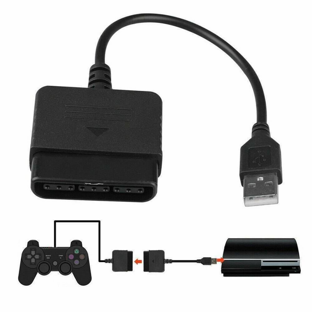 USB PS2 To PS3 Game Controller Adaptor Converter Cable For Sony