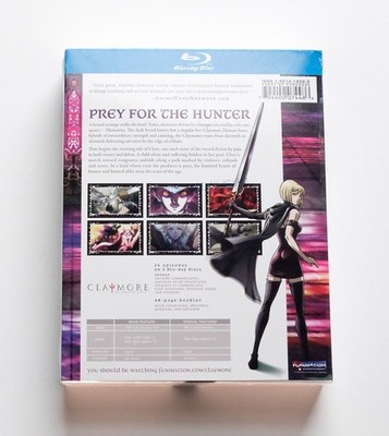 Claymore: The Complete Series (Blu-ray Disc, 2010, 3-Disc Set) for