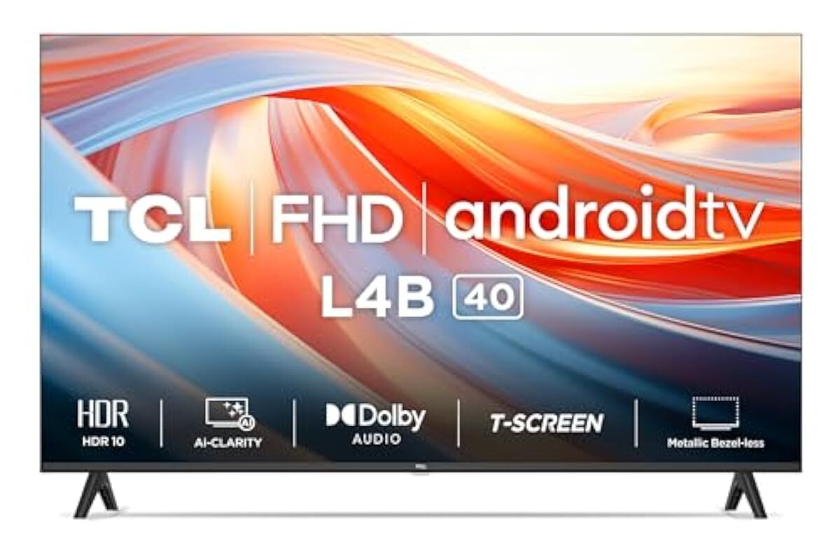 TCL 101 cm (40 inches) Mettalic Bezel-Less Full HD Smart Android