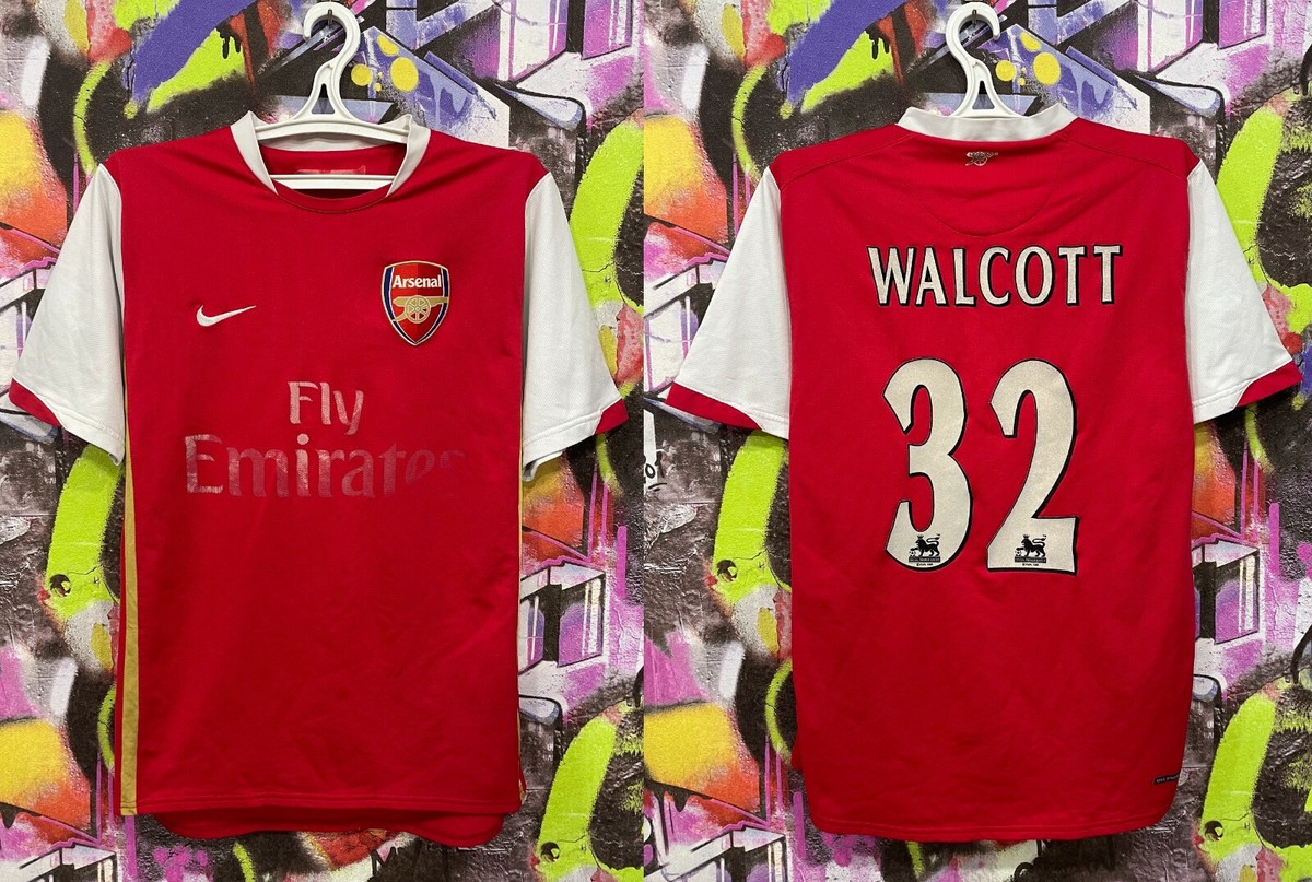 Arsenal FC Theo Walcott #32 2007 2008 Home Football Shirt Soccer