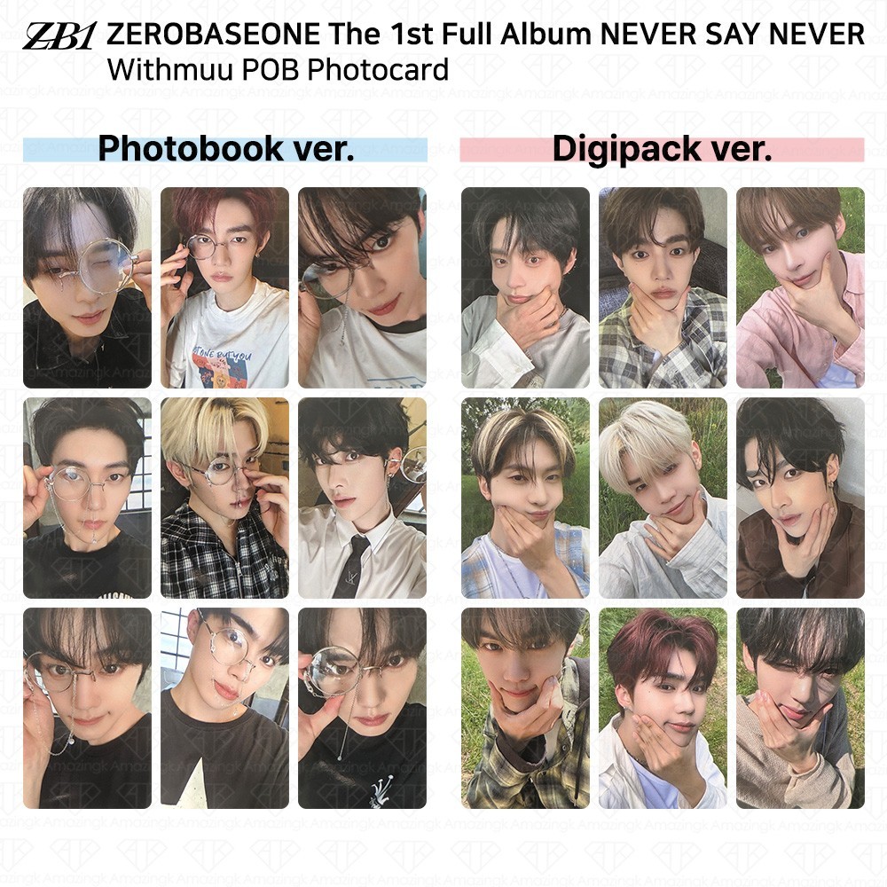 ZEROBASEONE ZB1 The 1st Full Album NEVER SAY NEVER Withmuu POB