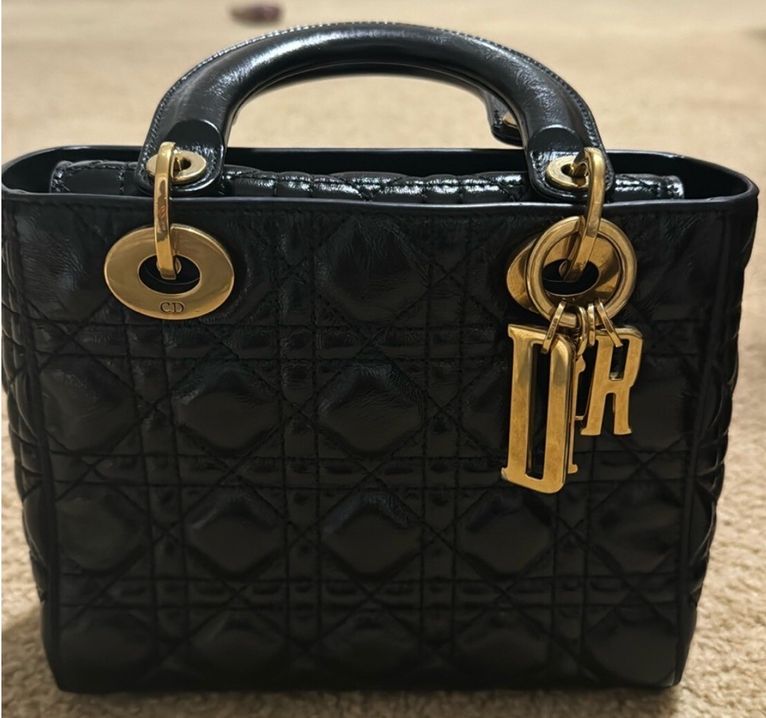 Authentic Christian Dior Lambskin Cannage Small My ABCDior Lady