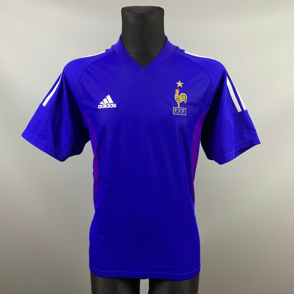 FRANCE 2002 2004 ZIDANE HOME SHIRT FOOTBALL SOCCER JERSEY ADIDAS