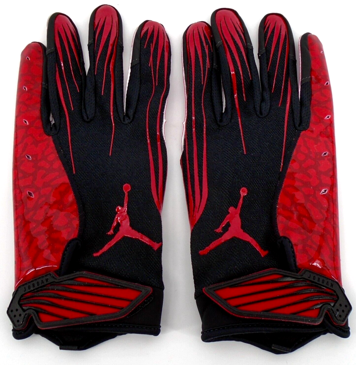 Nike Jordan Fly Lock Football Gloves Men's Medium Black/Varsity