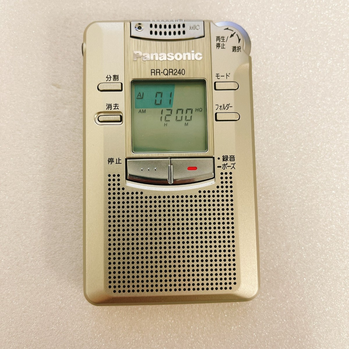 Panasonic RR-QR240 Digital Voice Recorder EVP Paranormal Ghost