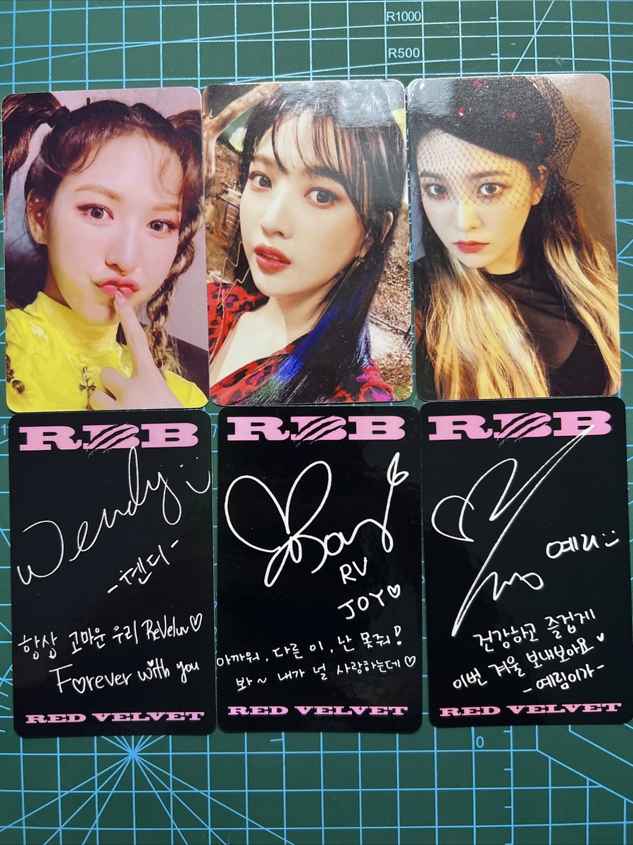 Joy photocard Wendy photocard Yeri PC RBB red velvet fan made card