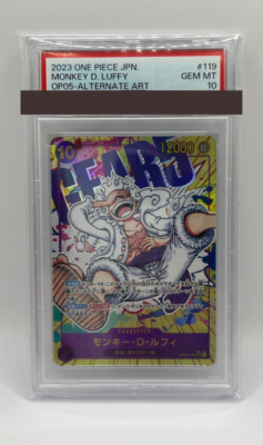 PSA 10 One Piece Card Monkey D. Luffy Nika Gear 5 OP05-119