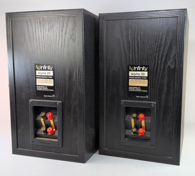 INFINITY Alpha 20 Premium Bookshelf Speakers Pair (Made in Denmark