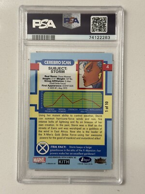 KITH x Marvel X-Men Storm 1 of 10 Green PSA Graded Card | eBay