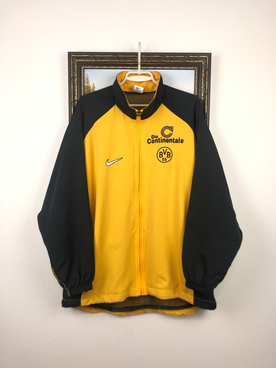 Vintage 90's Nike Borussia Dortmund Football Jacket Soccer Track