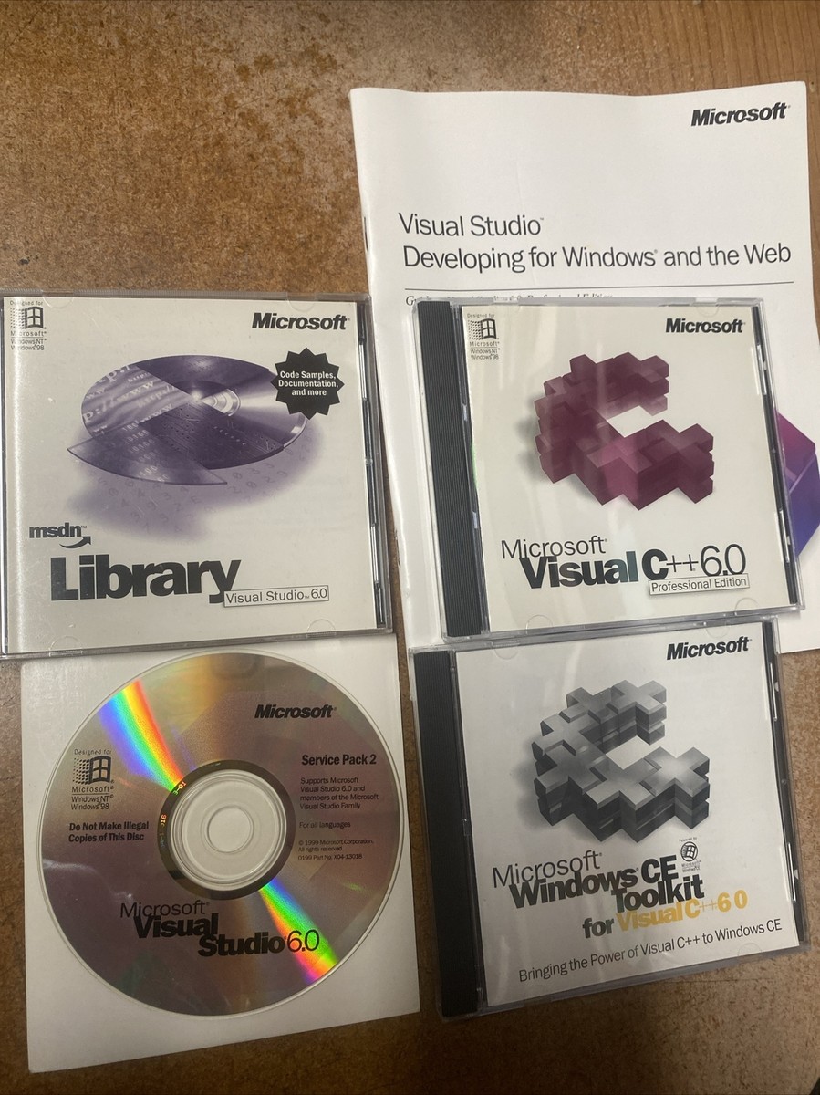 Microsoft Visual C++ 6.0 Professional Edition | eBay