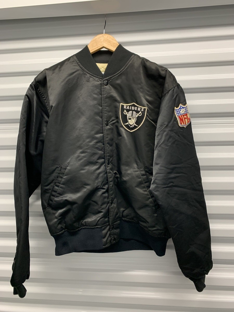 Vintage 80s Oakland Raiders Starter Satin Jacket Los Angeles Large