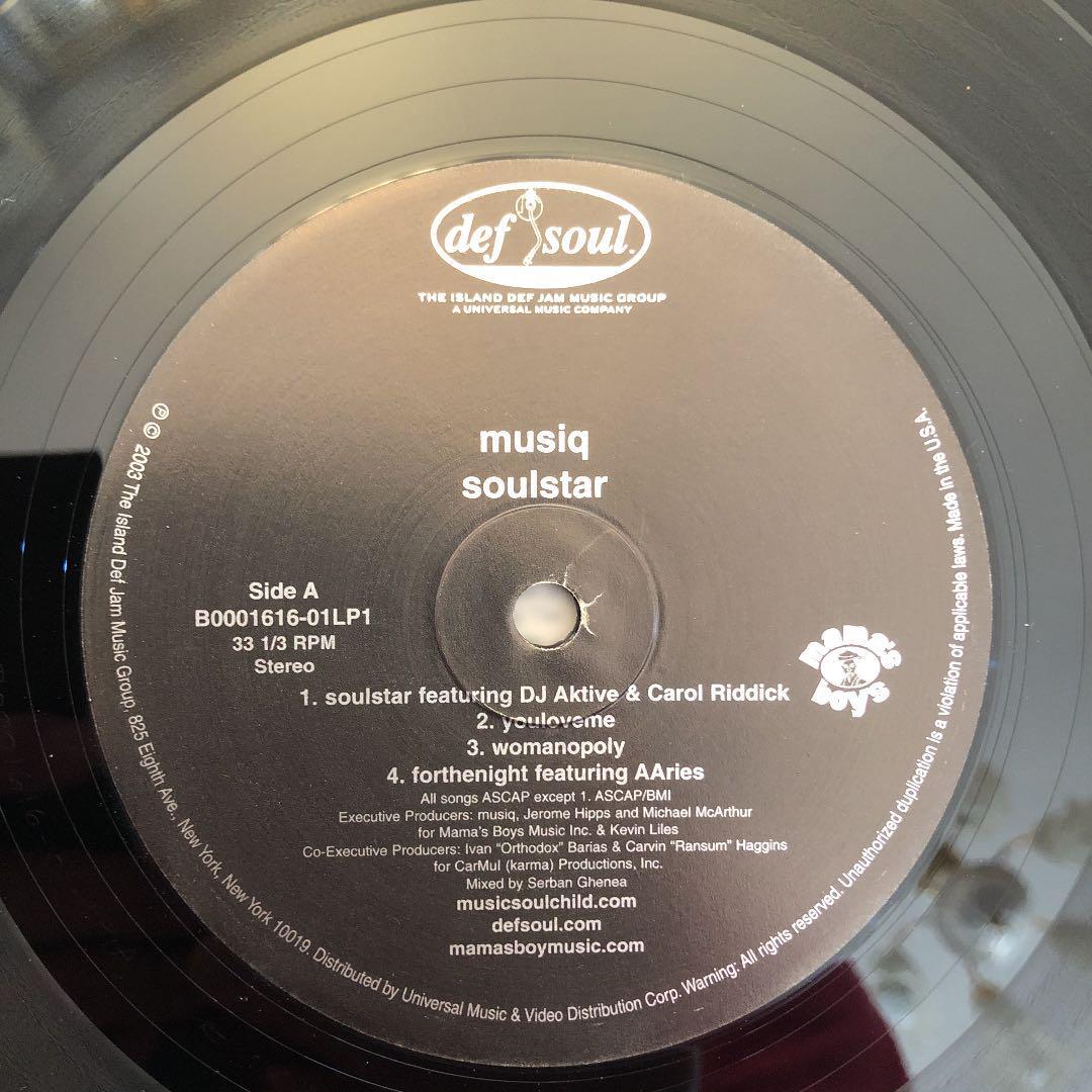 MUSIQ SOULCHILD / Soulstar 2003 US Original 2LP Vinyl Def Soul