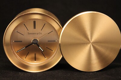 Tiffany & Co Brass Swiss Made Travel Alarm Swivel Clock | eBay