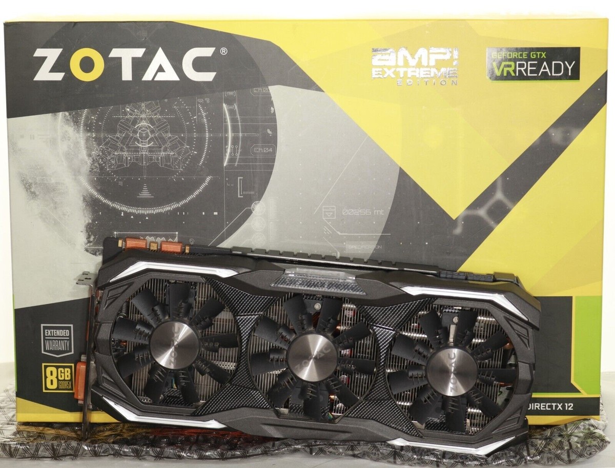 Zotac NVIDIA GeForce GTX 1080 AMP Extreme | 8GB GDDR5X | 256 Bit