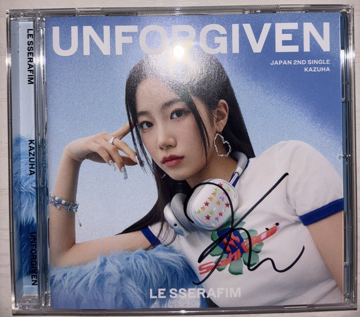LE SSERAFIM [UNFORGIVEN] KAZUHA Autographed Signed Album Japan Ver