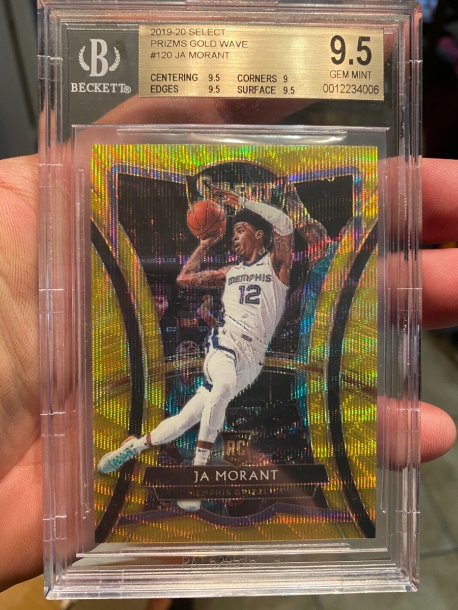 2019-20 Panini Select - Premier Level Ja Morant #120 Gold Wave