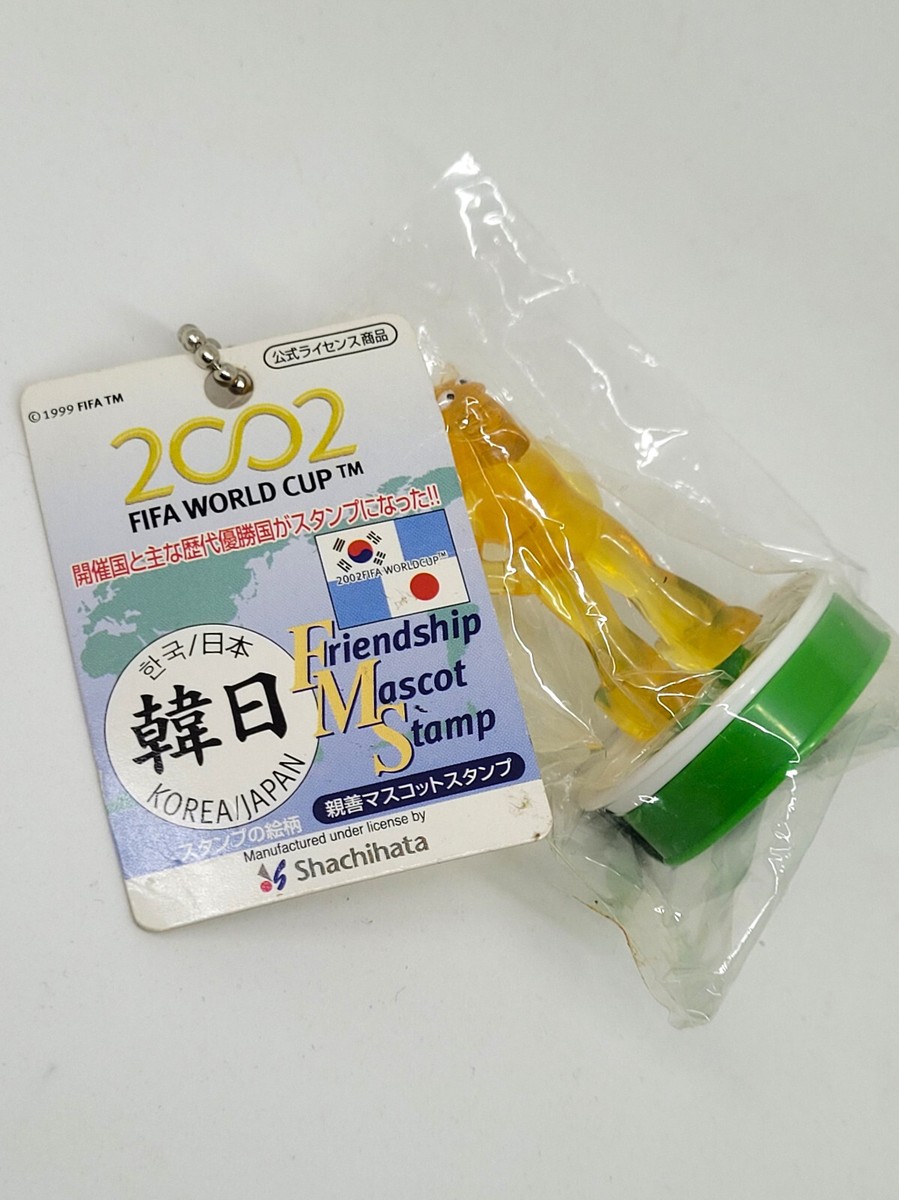 2002 Fifa World Cup Korea Japan Mascot ATO Figure Stamp Keychain