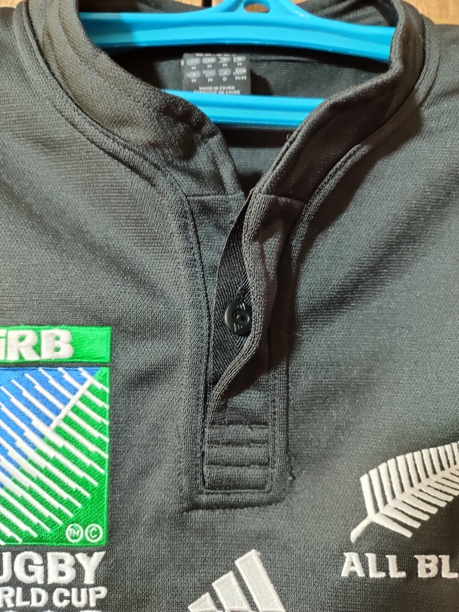 All Blacks Adidas Rugby Shirt World Cup 2003 Player Issue Jersey