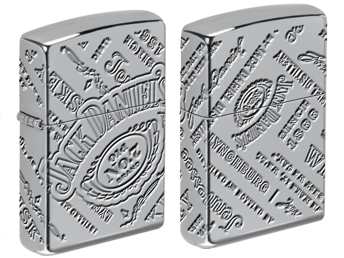 Zippo 49869 Armor Deep Carved Lighter with 360 Engraving Jack