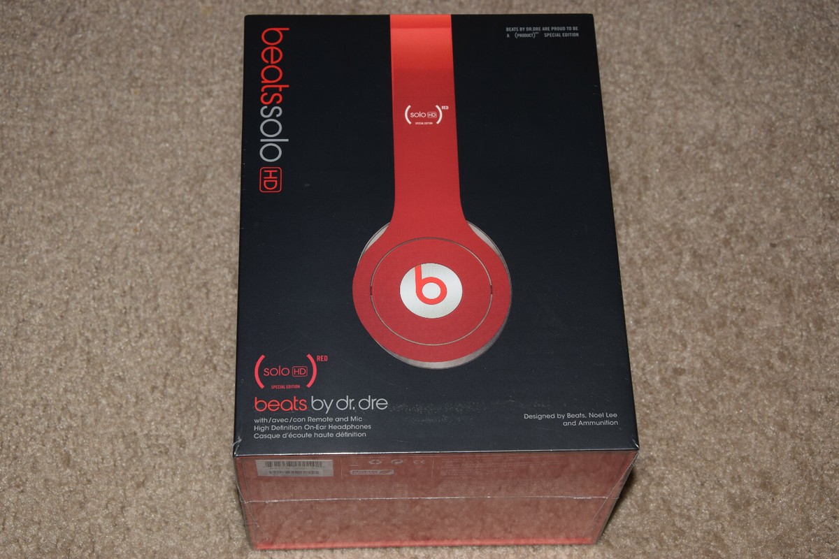 Beats Solo HD Red Special Edition On-Earphones Headphones Headband