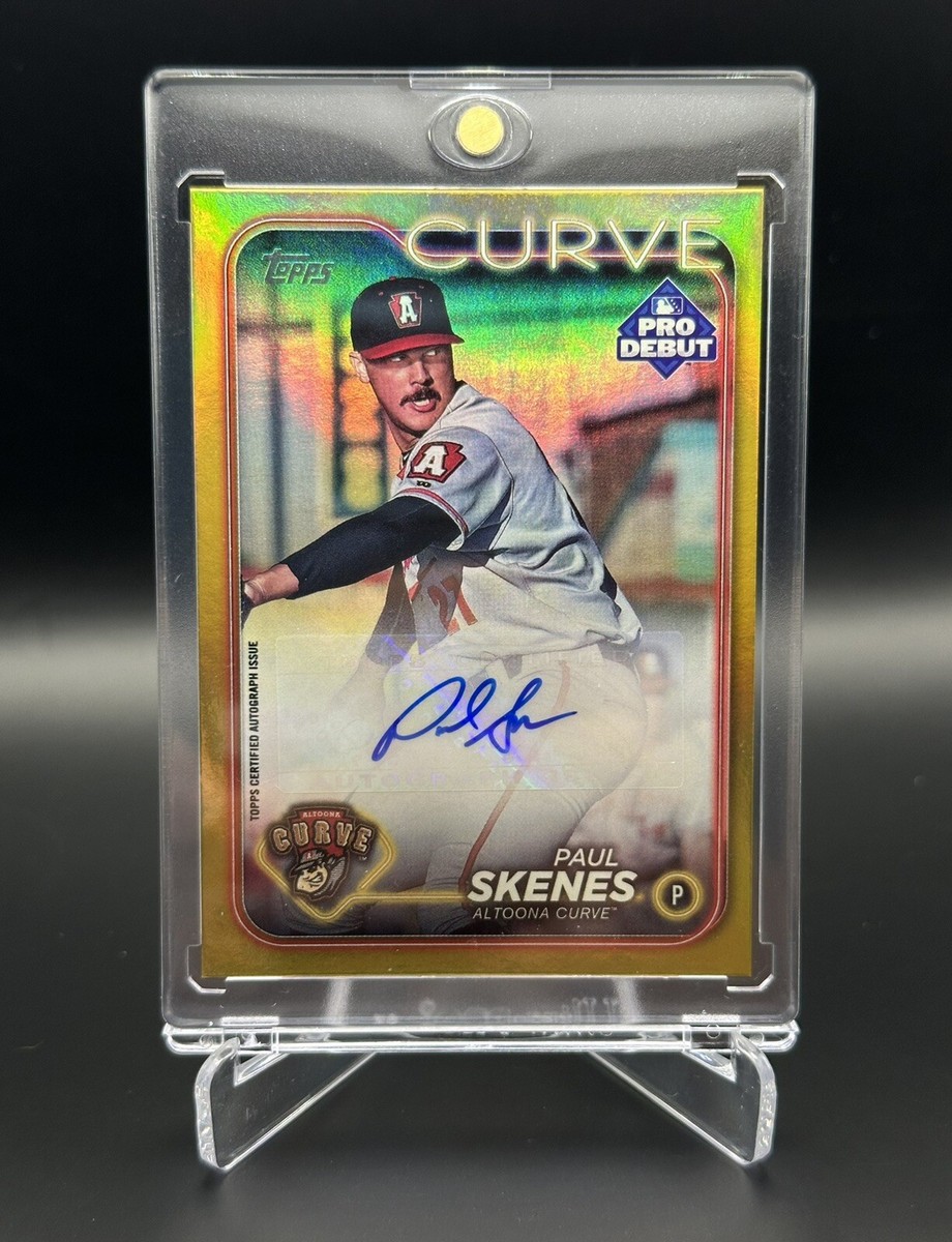 2024 Topps Pro Debut Paul Skenes Gold Foil Auto /50 PD-140 Pirates