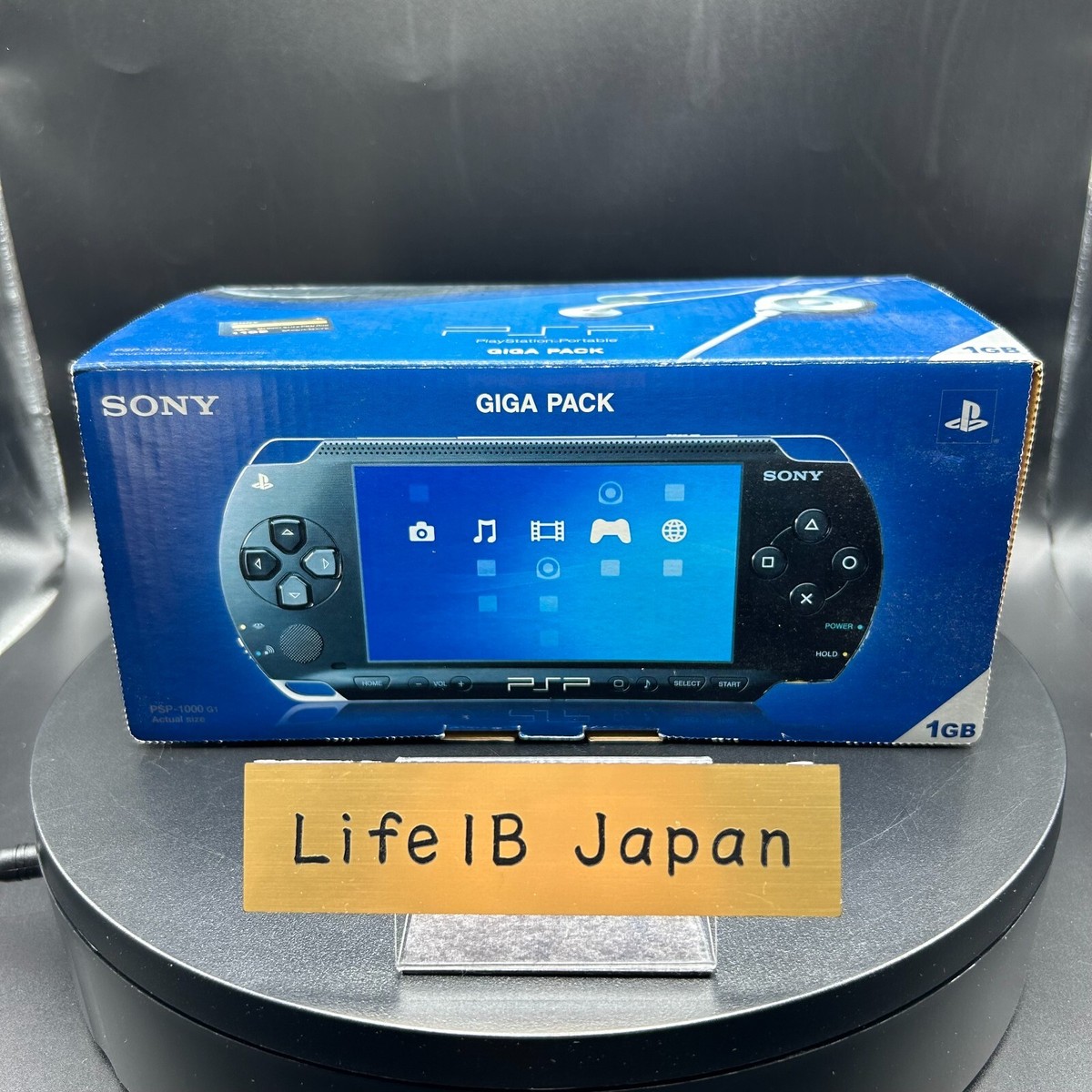 SONY Playstation Portable Giga Pack Black PSP-1000 Console Set No