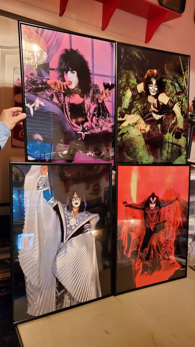 KISS 4 POSTER SET 18X24 DYNASTY ERA 1979 OUT TAKES PAUL stanley