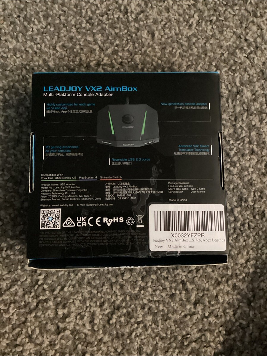 LeadJoy VX2 AimBox Keyboard and Mouse Adapter - Black SHIP ASAP