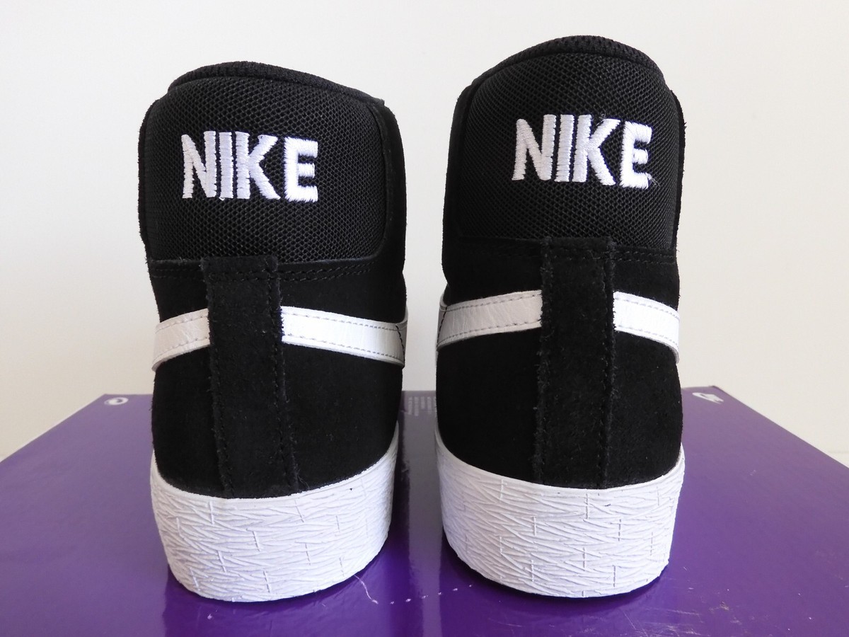 NIKE SB ZOOM BLAZER MID BLACK-WHITE-WHITE-WHITE SZ 8.5 [864349-002