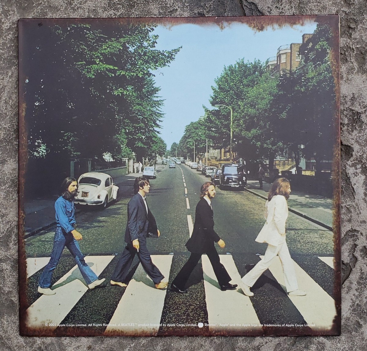 2005 The Beatles Abbey Road Album Cover Metal Sign Lyon Home
