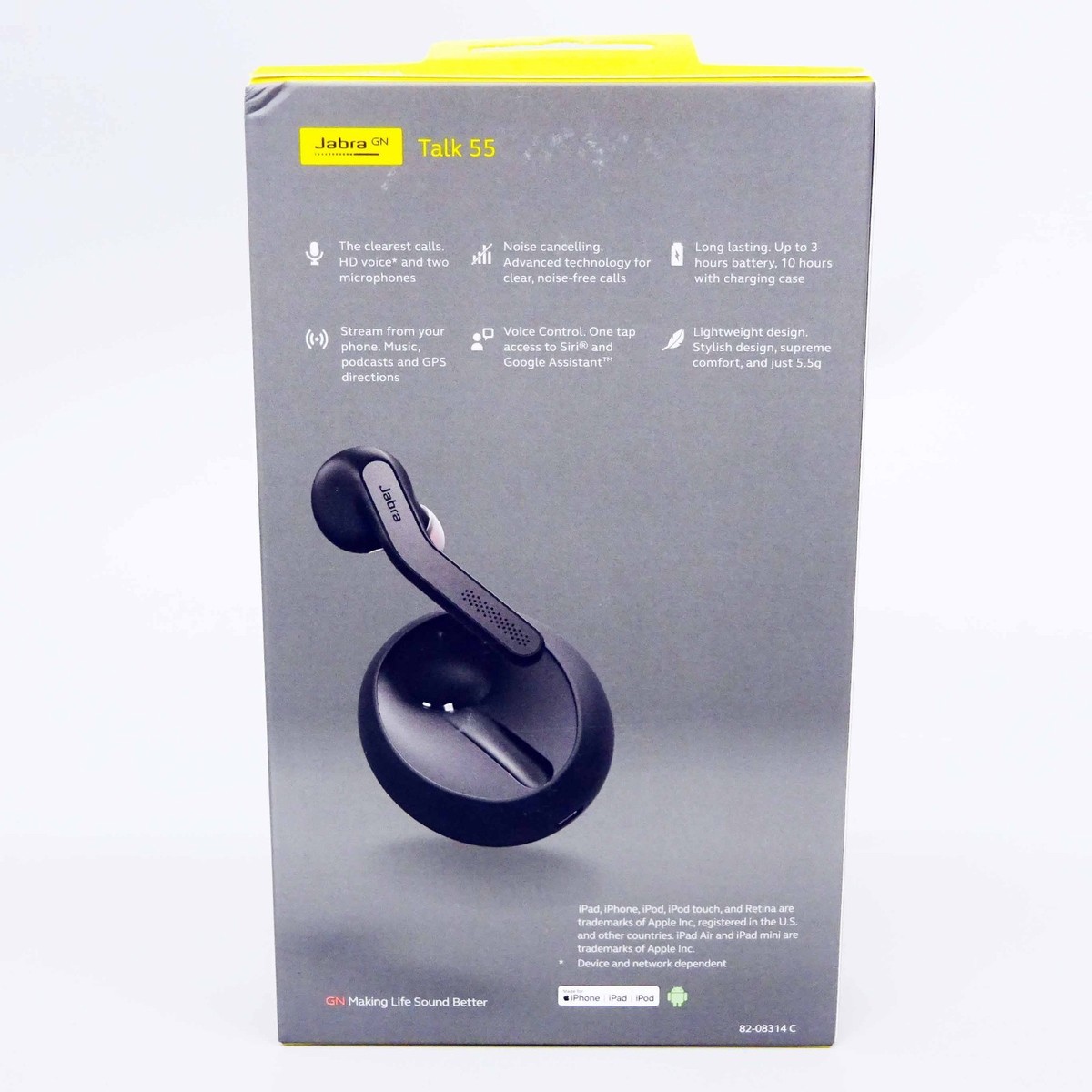 Jabra Talk 55 Earphone HQ Noise Cancellation and Voice Control
