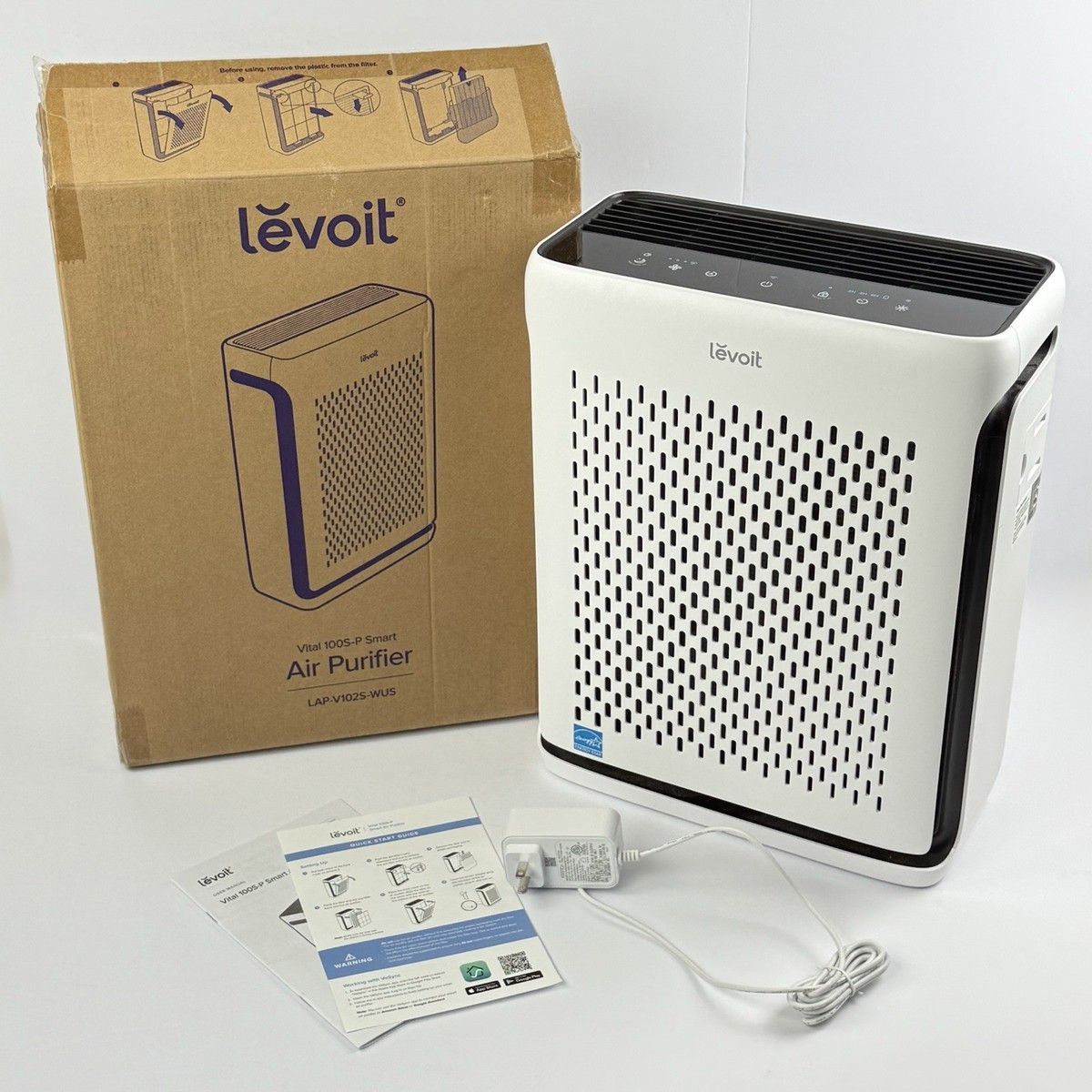 Levoit Vital 100S-P LAP-V102S-WUS White Smart Air Purifier For
