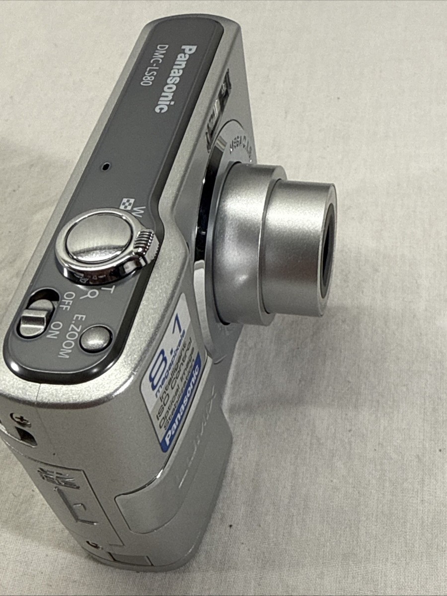 Panasonic LUMIX DMC-LS80 8.1MP Digital Camera - Silver for sale