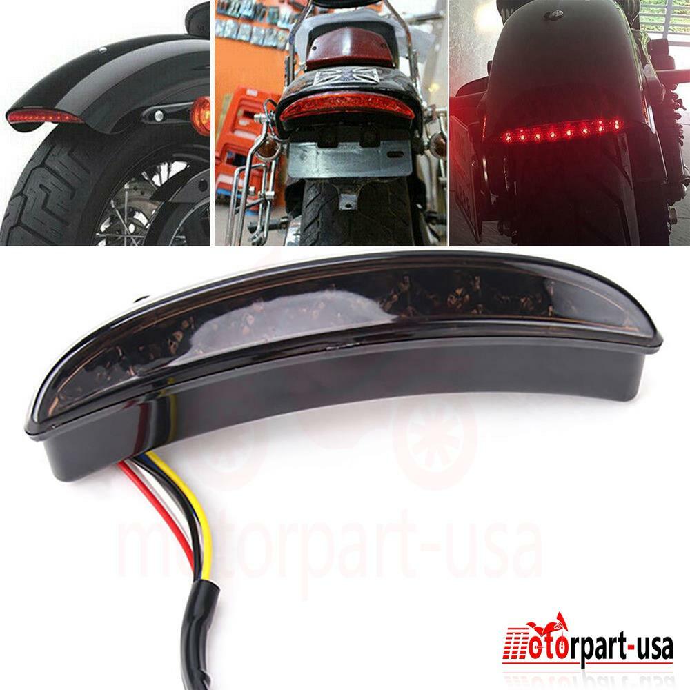 LED Fender Brake Tail Light Turn Signal For Harley Sportster Iron