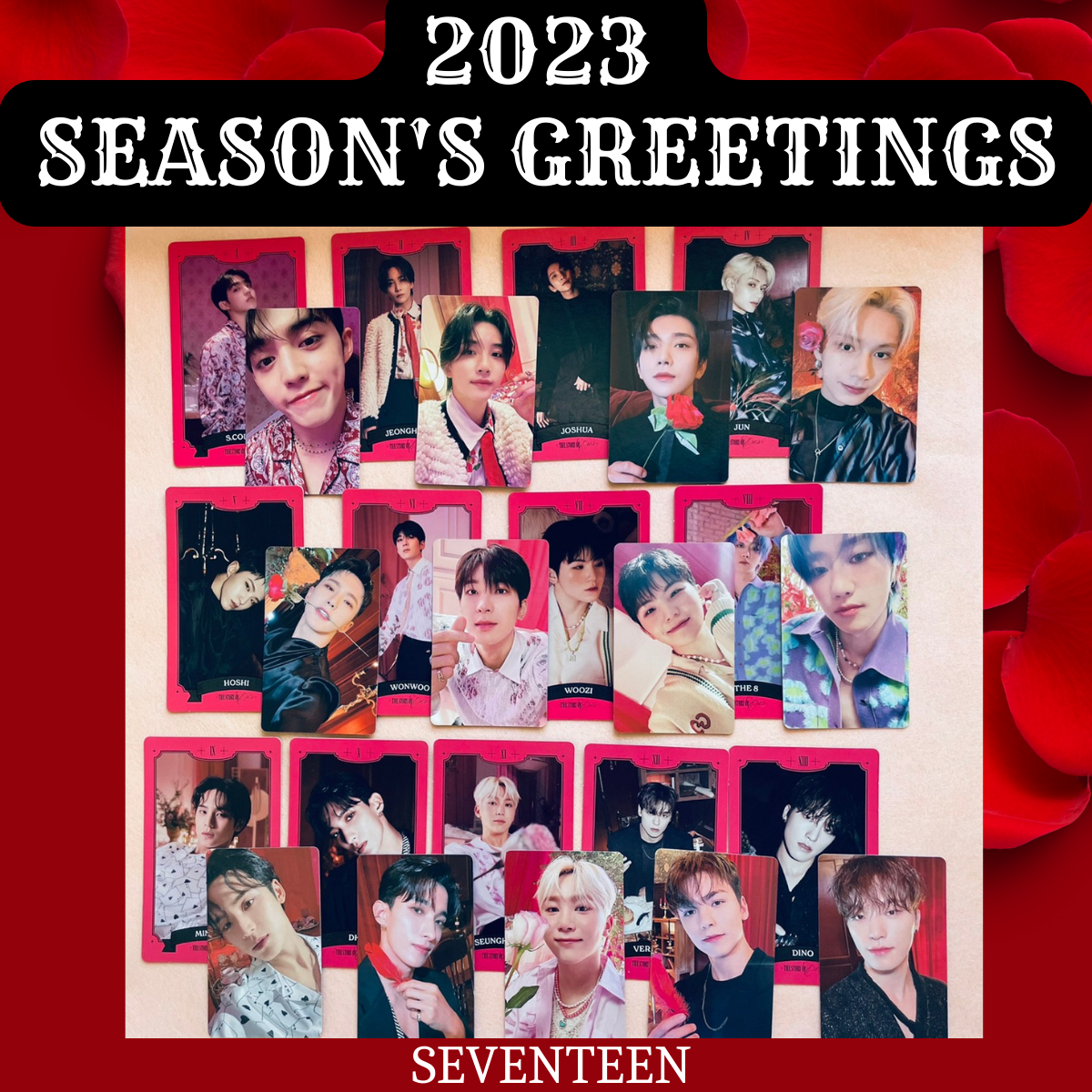 SEVENTEEN 2023 Season's Greeting Photo card Fortune card SVT K-POP