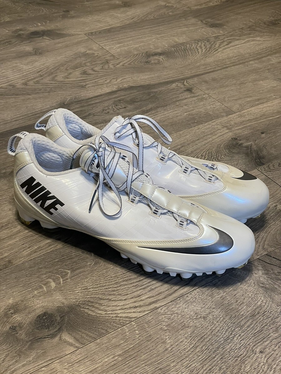 Nike ZM Zoom Vapor Carbon Fly Wire TD Football Cleats Sz 16 White