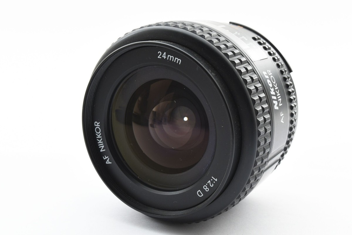 Nikon AF Nikkor 24mm f/2.8 D Wide Angle Lens w/ hood From JAPAN