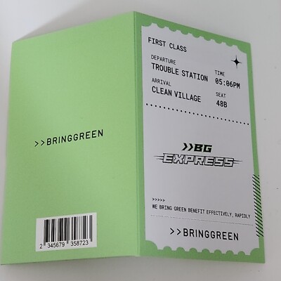 EXO BAEKHYUN X BRINGGREEN PHOTOCARD EXPRESS EXO OFFICIAL EVENT