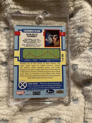 NEW Kith X-Men Gambit Card Limited Edition of 299 Orange Asics