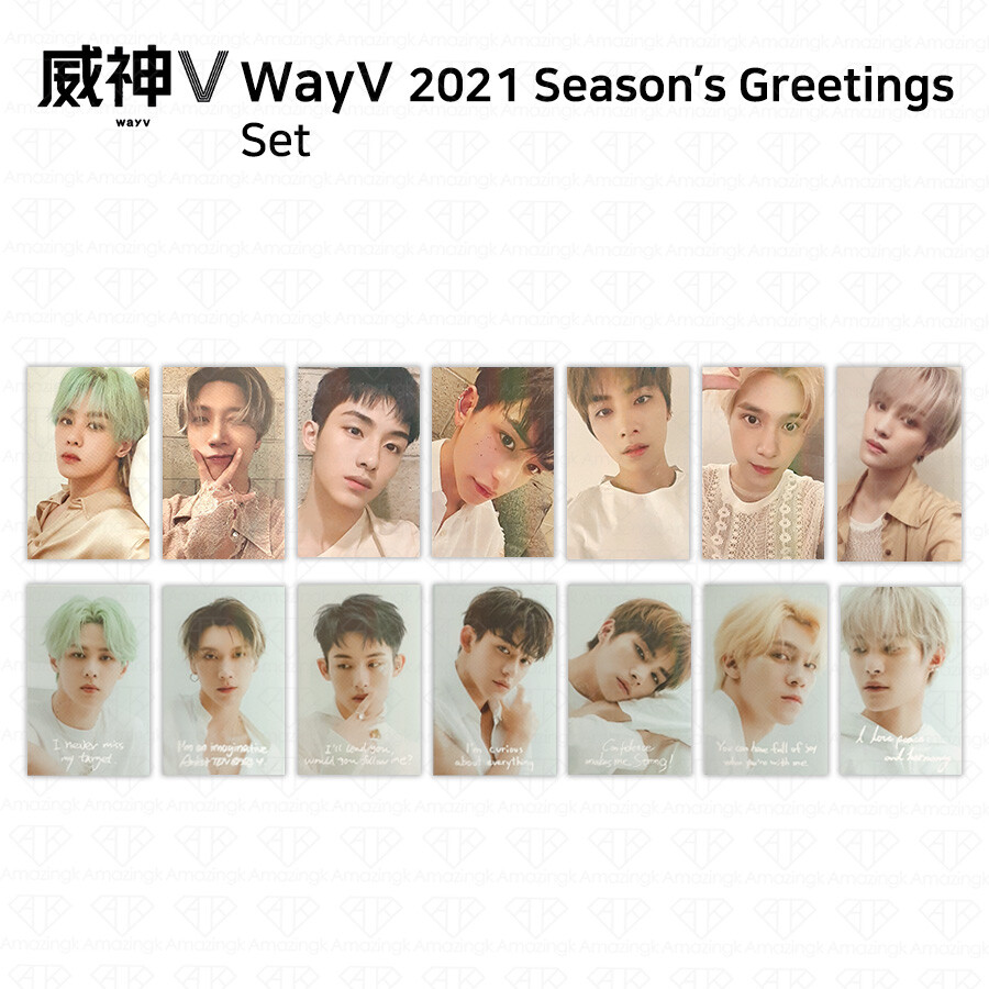 NCT WayV 2021 Season's Greetings Member Set Trading Card Photocard