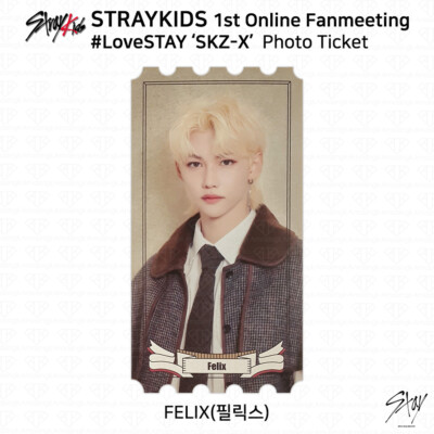 Stray Kids 1st Online Fanmeeting #LoveStay SKZ-X Photo Ticket